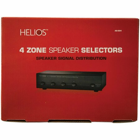 Helios Impedance Matching Speaker Selector 4 Zones AS-SS4